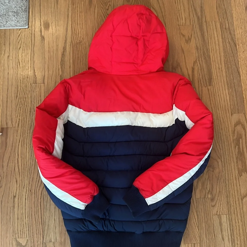 Gap Red, White, and Blue Puffer Jacket
